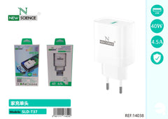 NewScience®Zidni brzo punjač USB 40W Model:14038