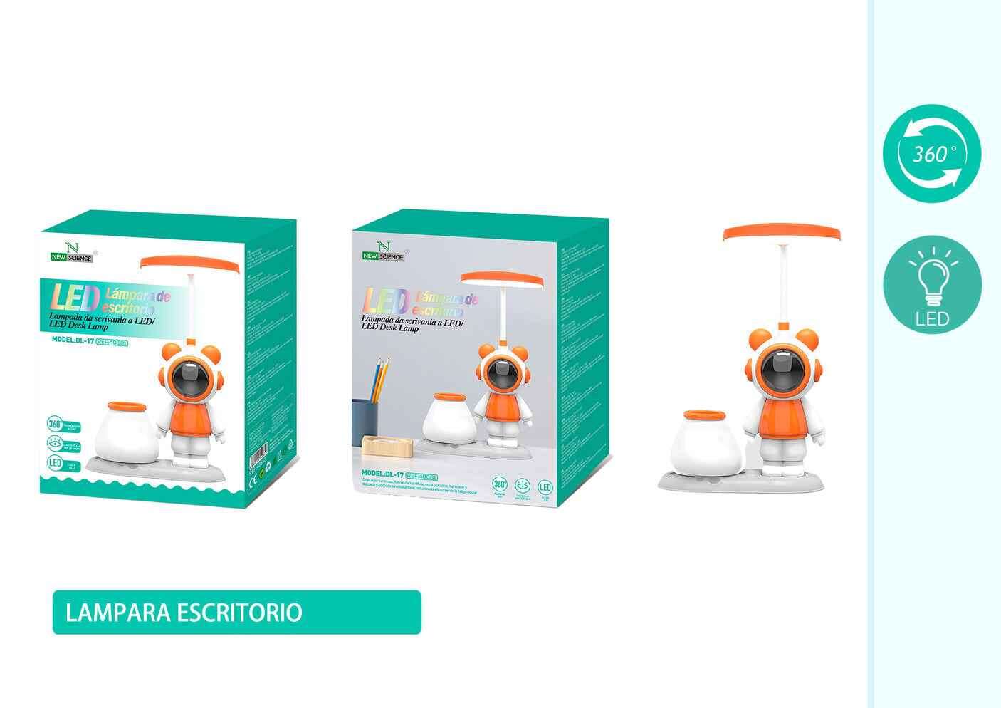 LED Stolna Lampa s Astronaut Dizajnom