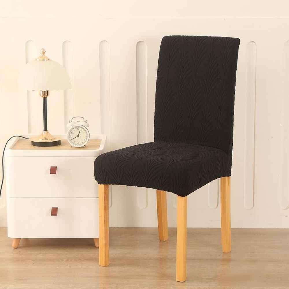 Navlake za stolice list - set 6 komada Crna