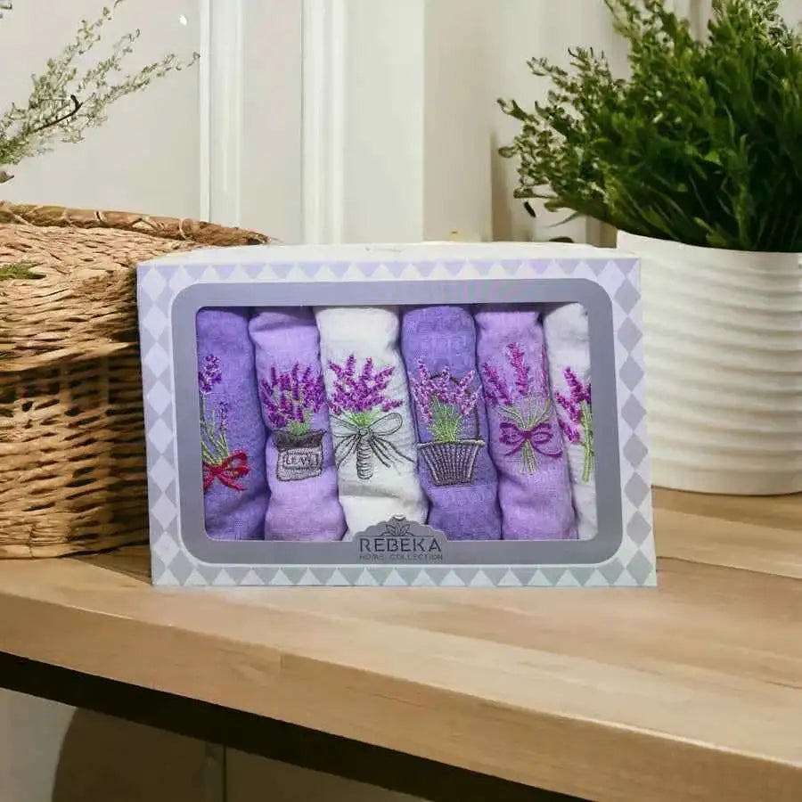Krpe - set od 6 kuhinjskih krpa - 40x60cm Lavanda