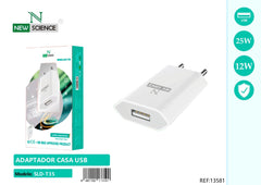 NewScience®Zidni punjač  USB 12W  Model:13581