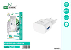 NewScience®Zidni brzo punjač  USB 25W  Model:13932