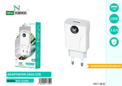 NewScience®Zidni punjač  USB 15W  Model:14830