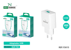 NewScience®Zidni punjač  USB 15W  Model:15615