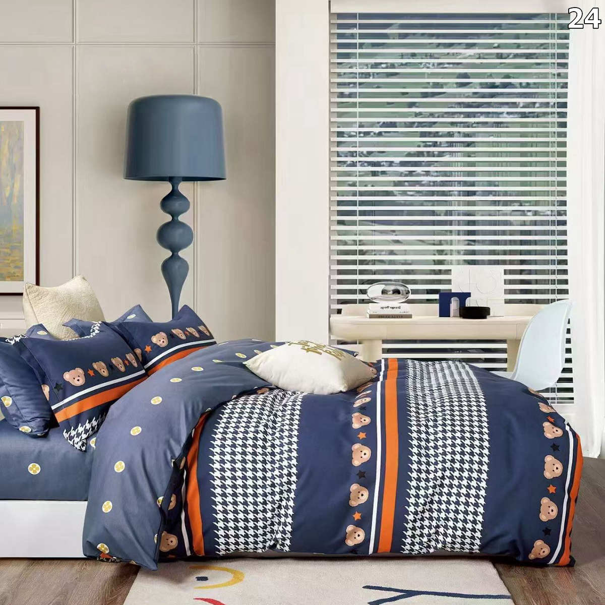 Posteljina 3-dijelna jednokrevetna - 40 dezena 24