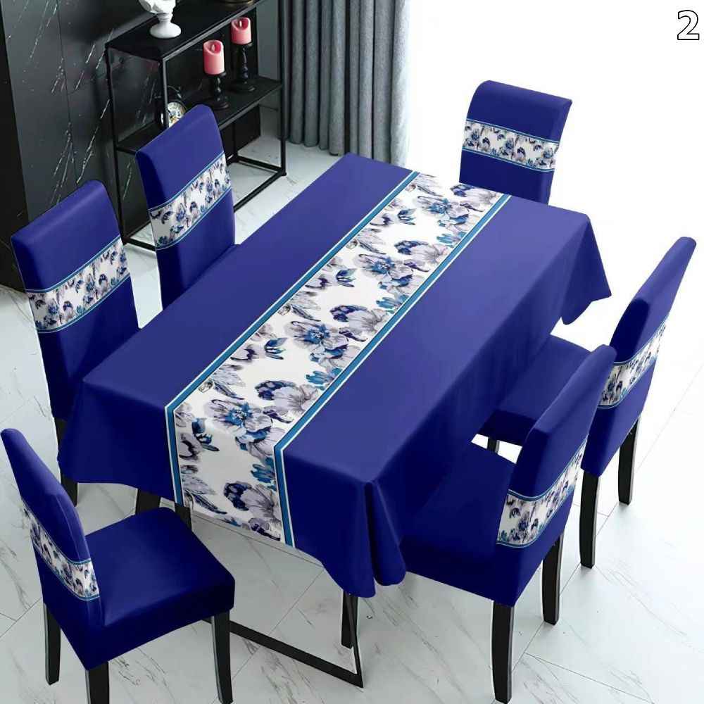Set stolnjaka i 6 univerzalnih navlaka za stolice - DomTex