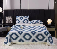 Deka HEX s krznom (200x230)