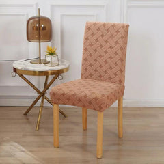 Elastična navlaka s pletenim uzorkom - set 6 komada Svijelosmeđa