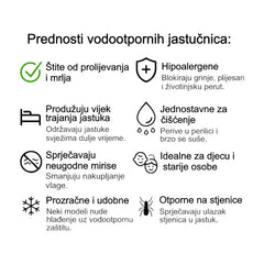 Hipoalergena Vodootporna jastučnica 2+2 GRATIS